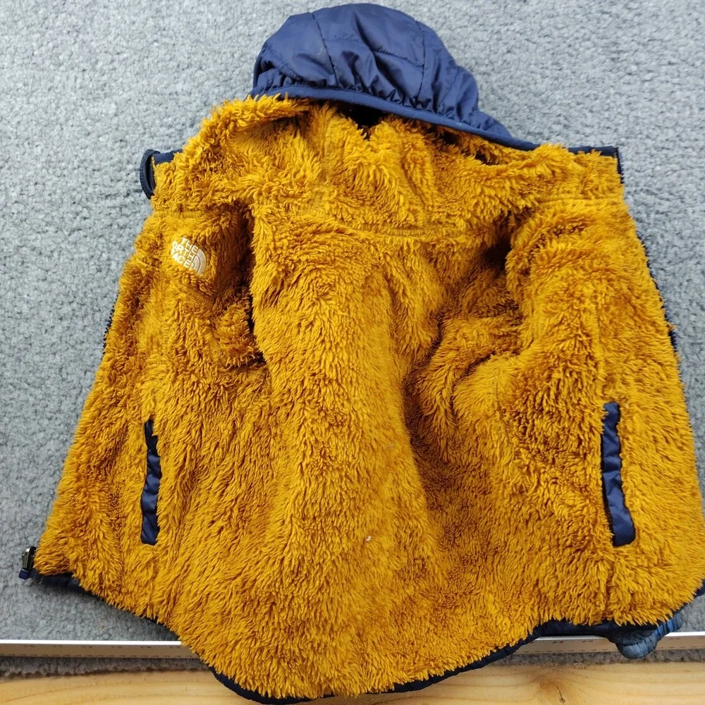 The North Face Jacket Toddler 4T Chimborazo Blue Reversible Camo Puffer EUC